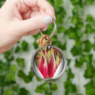 Floral Heart Art Print Keychain