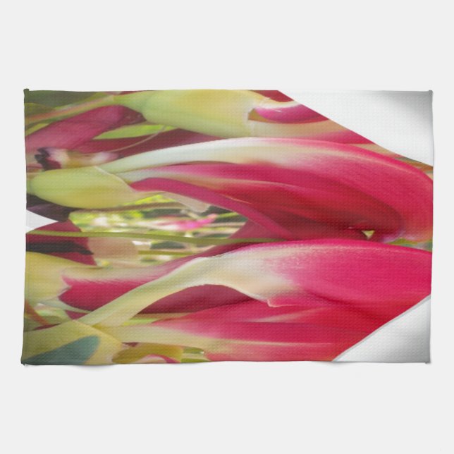 Floral Heart Art Print Towel (Horizontal)