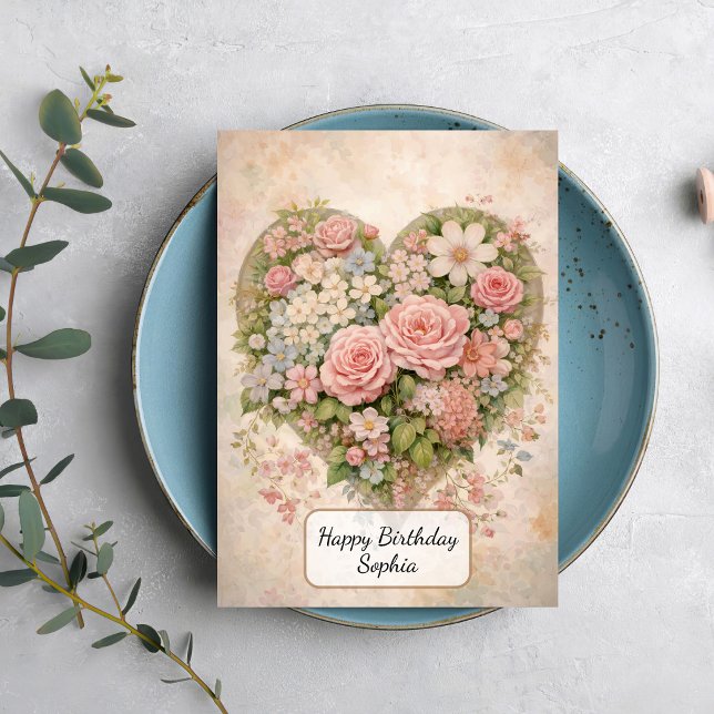 Floral Heart Card (Creator Uploaded)