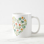 Floral Heart Coffee Mug at Zazzle