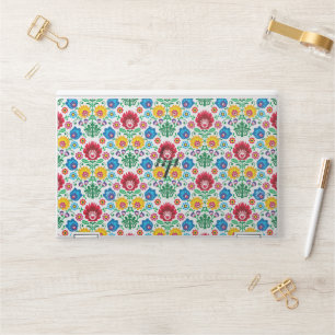 Floral Heart Folk Art Pattern HP Laptop Skin