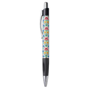 Floral Heart Folk Art Pattern Pen