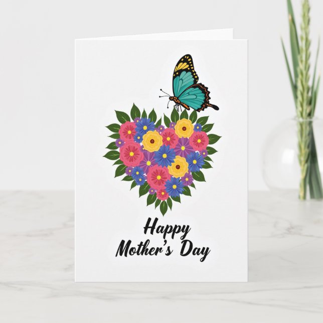 Floral Heart Mother Card (Front)
