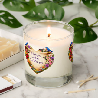 Floral Heart Mother’s Day Scented Jar Candle