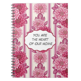 Floral Heart of Our Home  Notebook