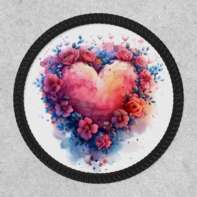 Floral Heart Patch (Front)