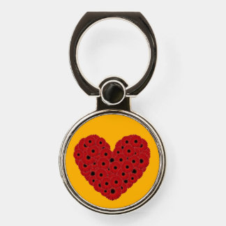 Floral Heart Phone Ring Stand