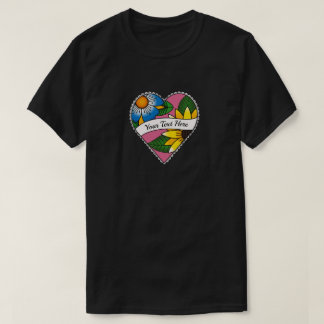 Floral Heart Tattoo - Create Your Own T-Shirt