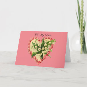 Floral Heart Valentine's Day Card