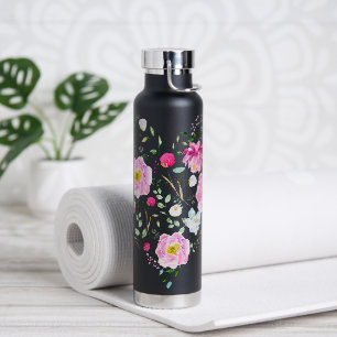 Floral Heart Water Bottle