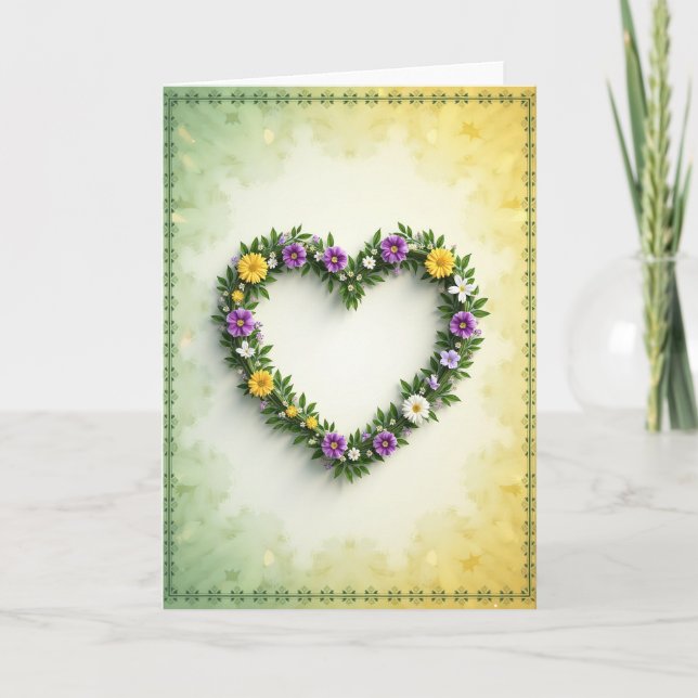 Floral Heartfelt Beauty Card (Front)