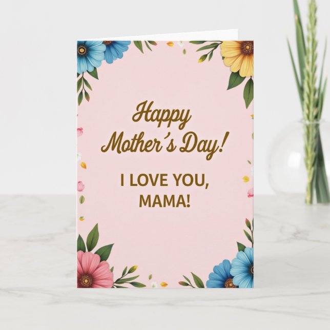 Floral Heartfelt Greeting Card (Front)