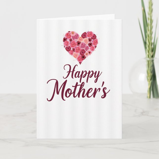 Floral Heartfelt Greetings Card (Front)