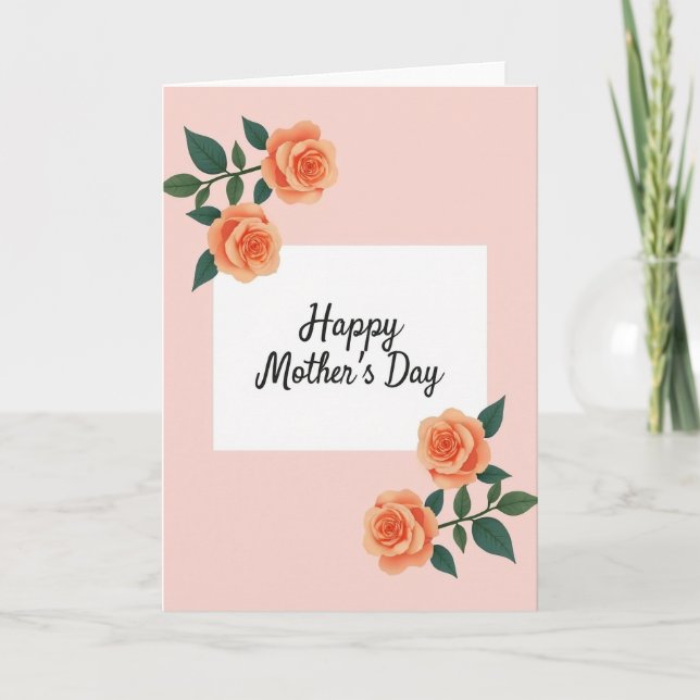 Floral Heartfelt Mothers Card (Front)