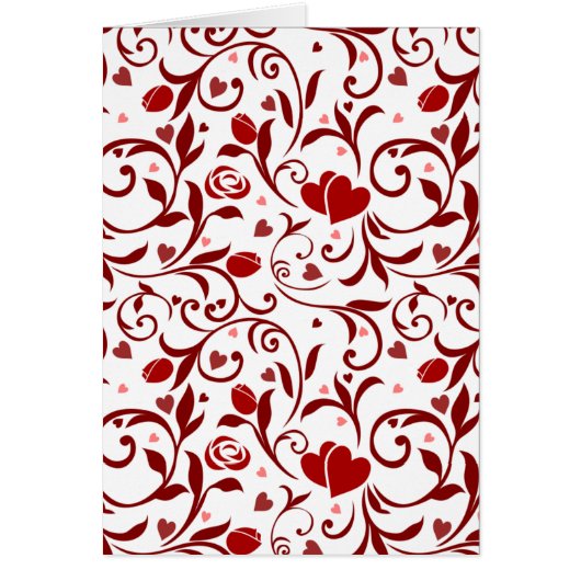 Floral Hearts design Cards (Front)