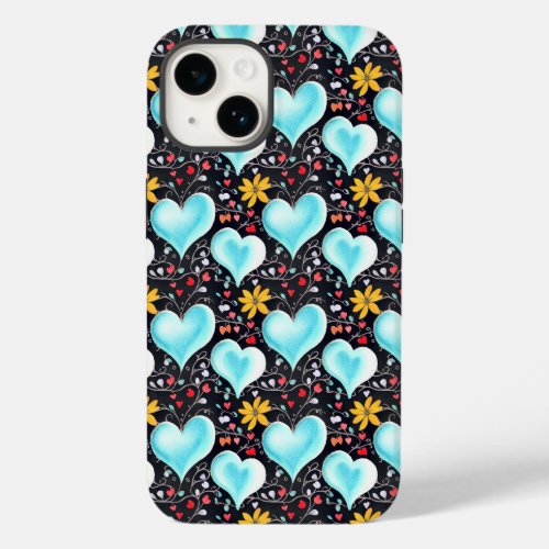 Floral Hearts Phone Case