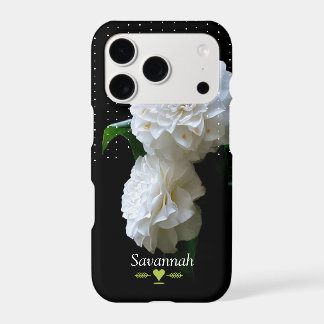 Floral Heirloom Roses Black iPhone 17 Pro Case
