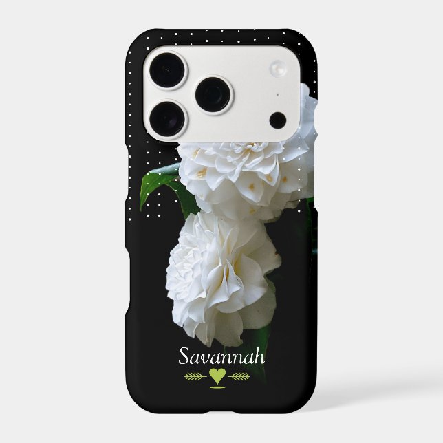 Floral Heirloom Roses Black Case-Mate iPhone Case (Back)