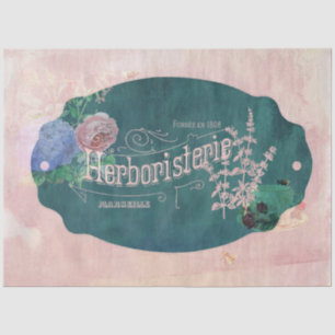 Floral Herb Bee Tissue Paper