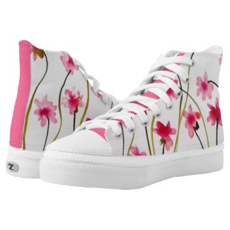 Floral High Tops Sneakers