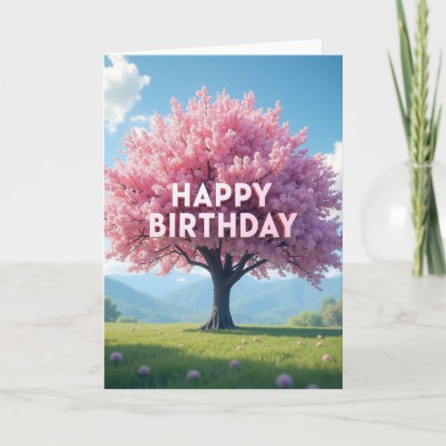 Floral Hills Birthday Card