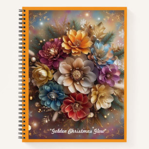 "Floral Holiday Cheer" Notebook