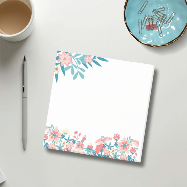 Floral Home and Office Post-it Notes (Creator Uploaded)