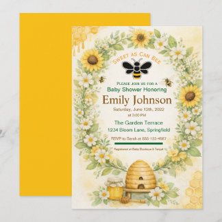Floral Honey Garden Invitation