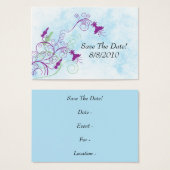 Floral Honeysuckles - Save The Date Profile Card (Front & Back)