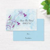 Floral Honeysuckles - Save The Date Profile Card (Desk)