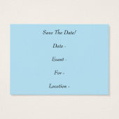 Floral Honeysuckles - Save The Date Profile Card (Back)