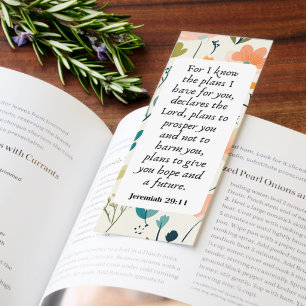 Floral Hope Bible Verse Bookmarks