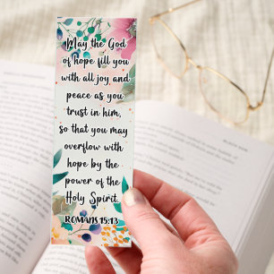 Floral Hope Bible Verse Bookmarks