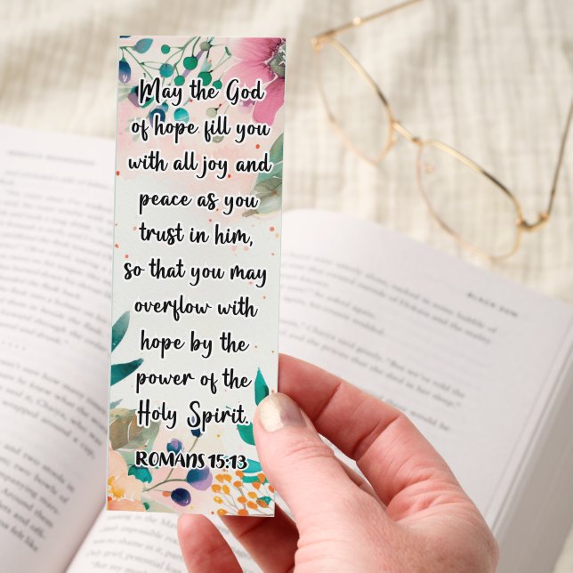 Floral Hope Bible Verse Bookmarks (Hand)
