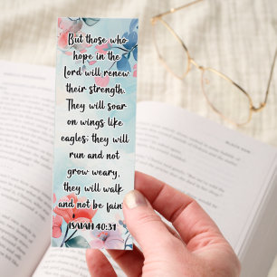 Floral Hope Bible Verse Bookmarks