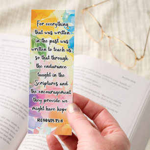Floral Hope Bible Verse Bookmarks