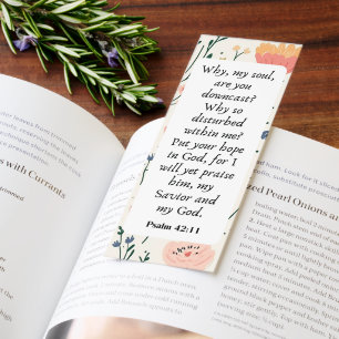 Floral Hope Bible Verses Bookmarks