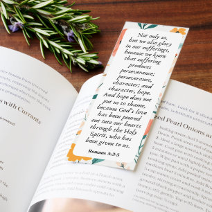 Floral Hope Bible Verses Bookmarks