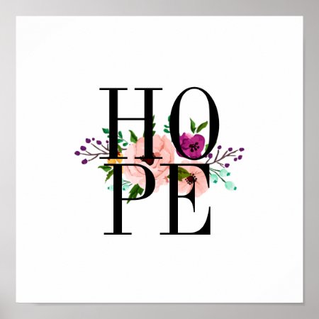 Floral Hope Poster