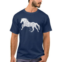 Floral Horse Animal Lover