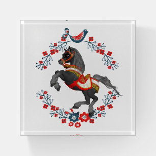 Floral Horse Paperweight