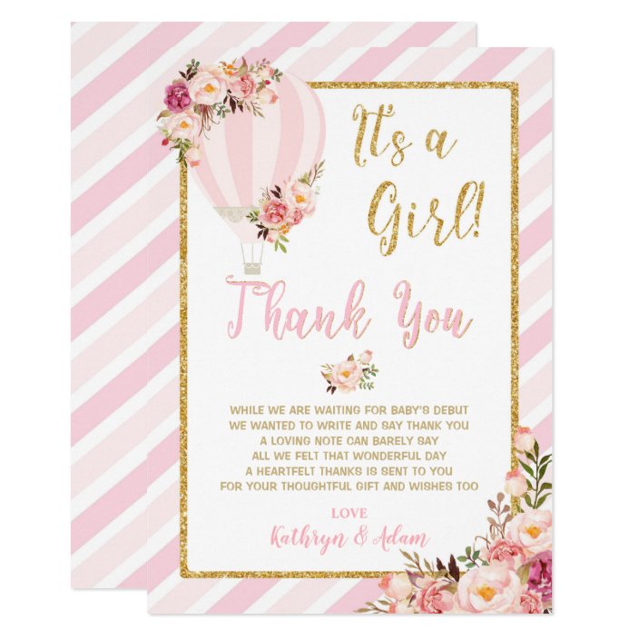 Baby Shower Thank You Cards With Photo Online