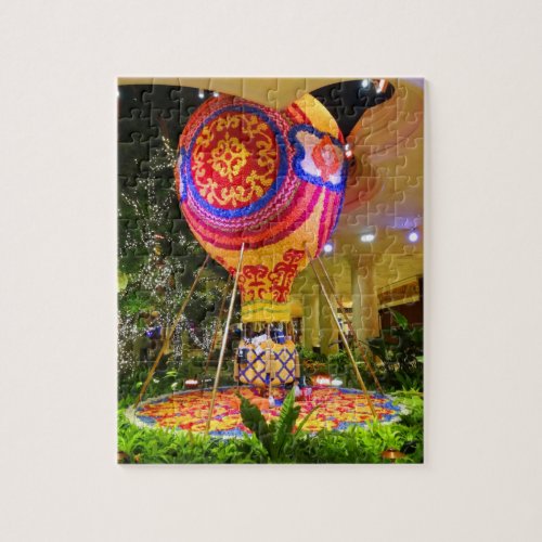 Floral Hot Air Balloon Puzzle