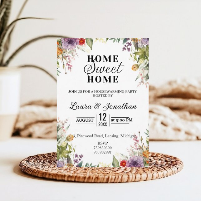 Floral Housewarming Party  Invitation (Creator Uploaded)