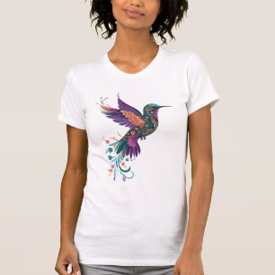  Floral Hummingbird T-Shirt