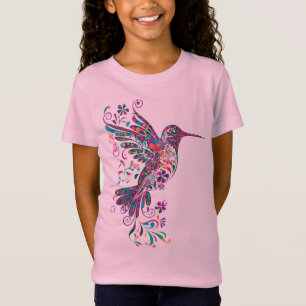 Floral Hummingbird T-Shirt