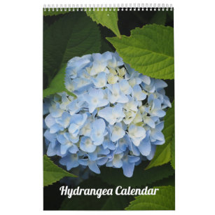 Floral Hydrangea Customizable Photo Calendar