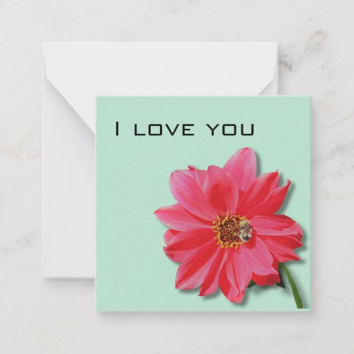 Floral I Love You card