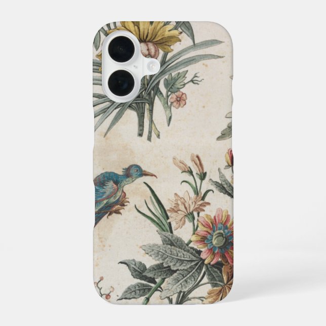 Floral i Phone 16 iPhone Case (Back)