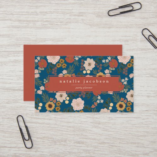 Floral Illustrated Business Card